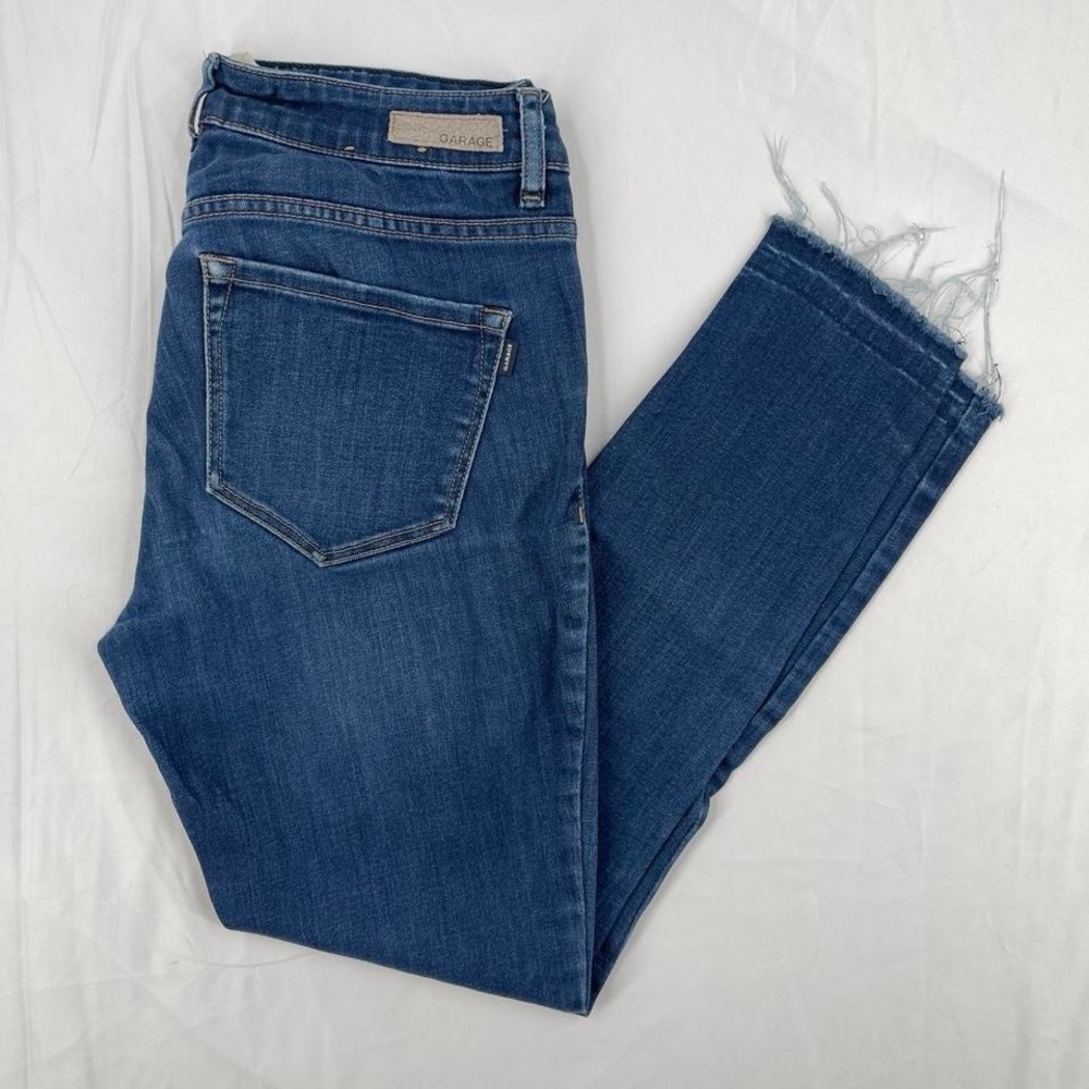 Garage Distressed Faded Skinny Jeans Raw Hem Casual Slim 5 Small Casual Everyday